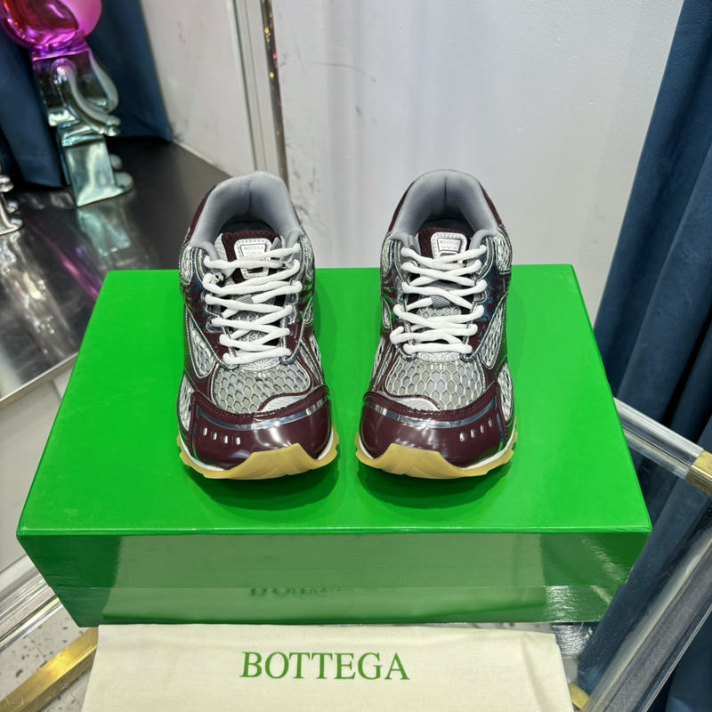 Bo*te*ga ve*ne*ta orbit sneaker lightweight technical mesh in merlot / vapor / optic white