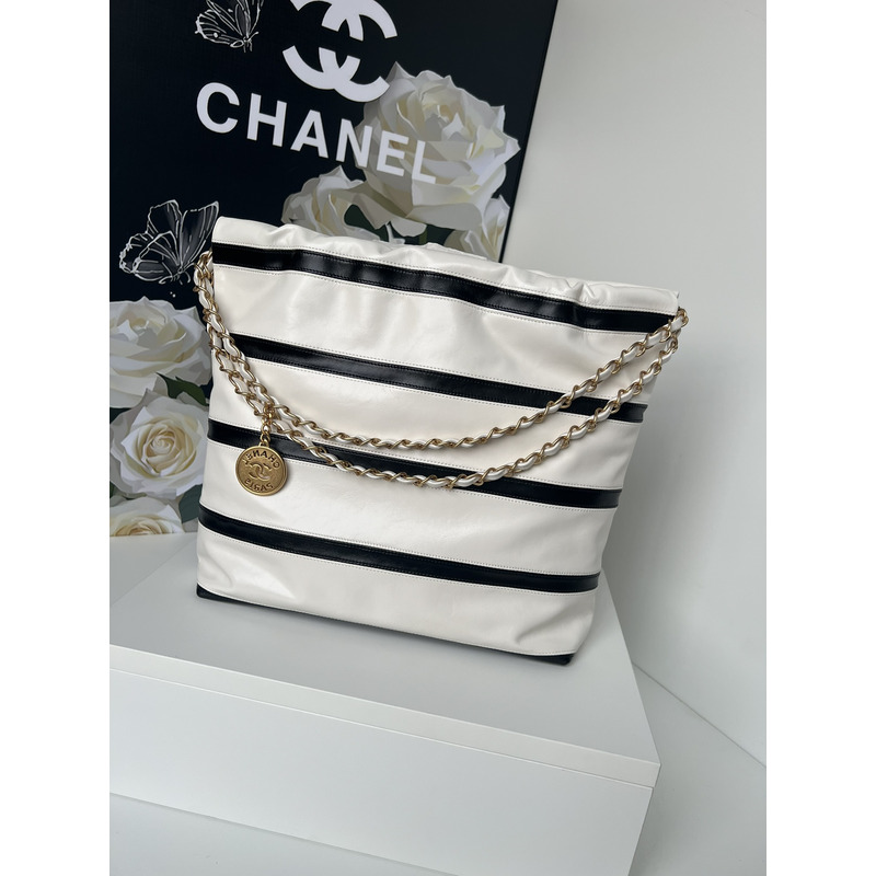 Ch*el 22 small handbag white