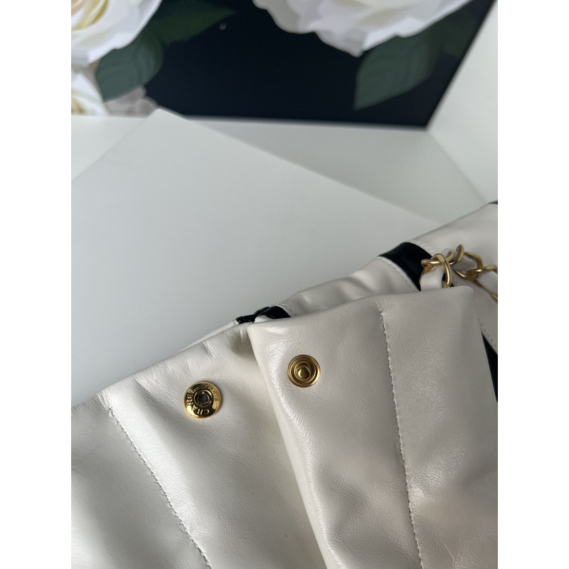 Ch*el 22 small handbag white