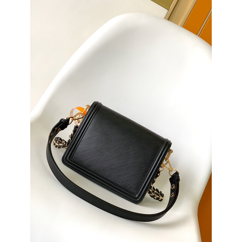 l**is V*t*n mini dauphine epi leather black