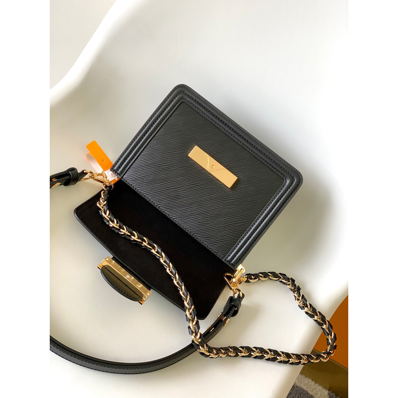 l**is V*t*n mini dauphine epi leather black