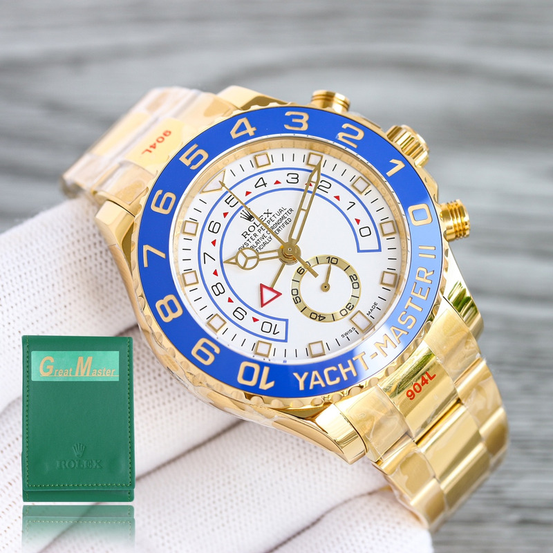 Rolex YACHTMASTER II 44MM 904L Oystersteel Blue Watches