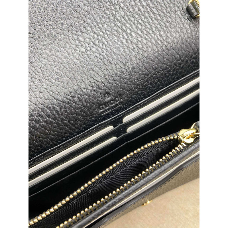 G*u*i gg marmont chain wallet black