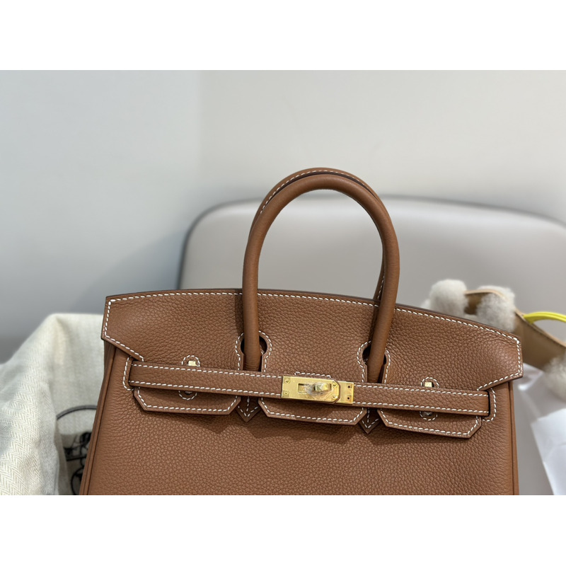 H**mes birkin 25 togo handbag brown