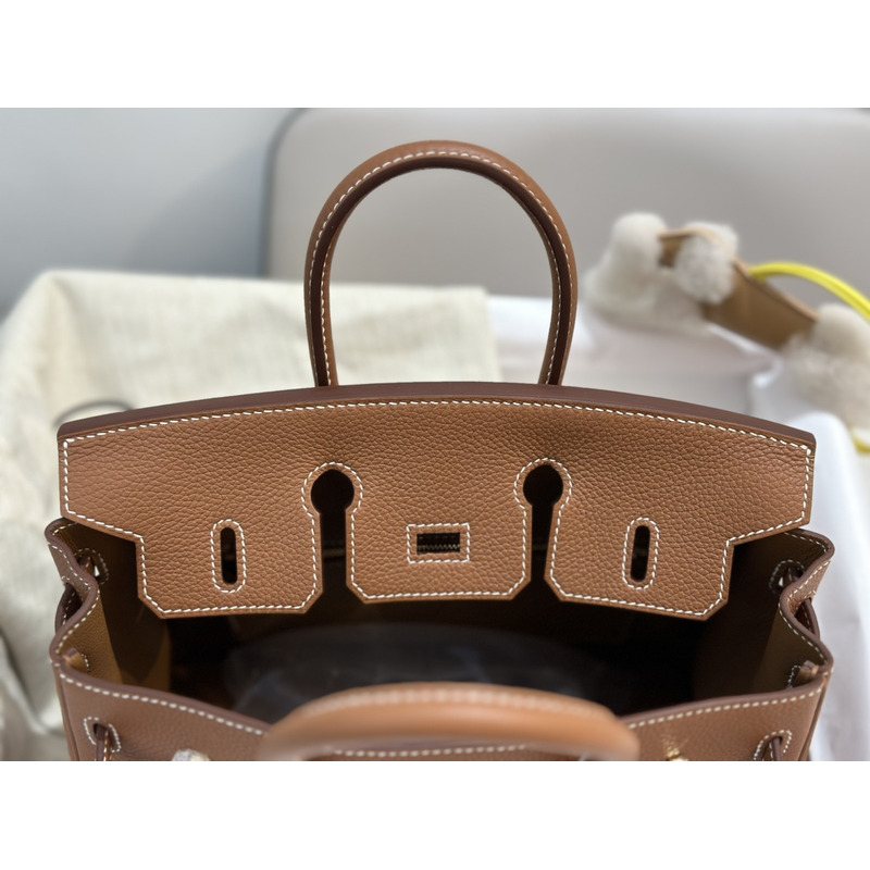 H**mes birkin 25 togo handbag brown