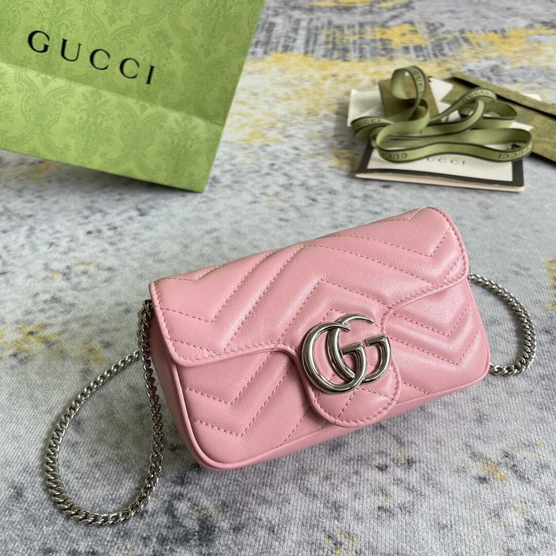 G*u*i marmont extra mini lambskin bag pink