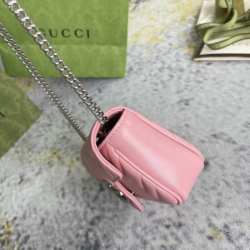 G*u*i marmont extra mini lambskin bag pink