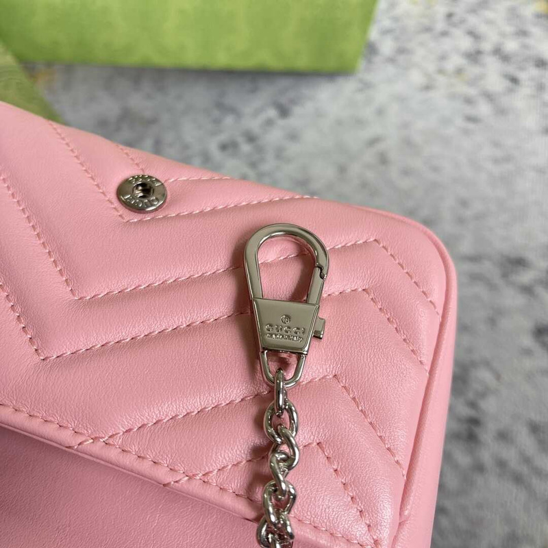 G*u*i marmont extra mini lambskin bag pink