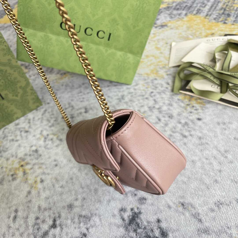 G*u*i marmont extra mini lambskin bag milk tea color