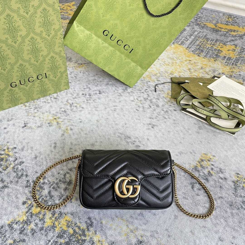 G*u*i marmont extra mini black lambskin bag