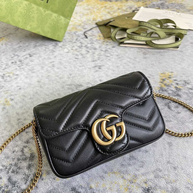 G*u*i marmont extra mini black lambskin bag