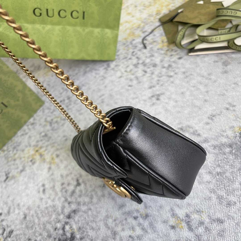 G*u*i marmont extra mini black lambskin bag