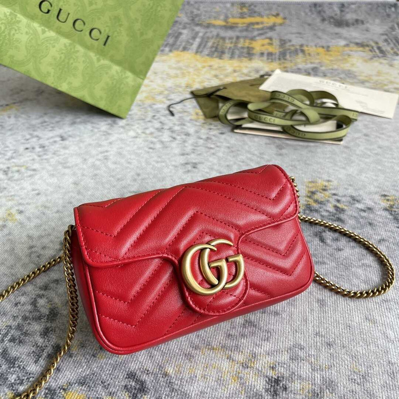 G*u*i marmont extra mini red lambskin bag