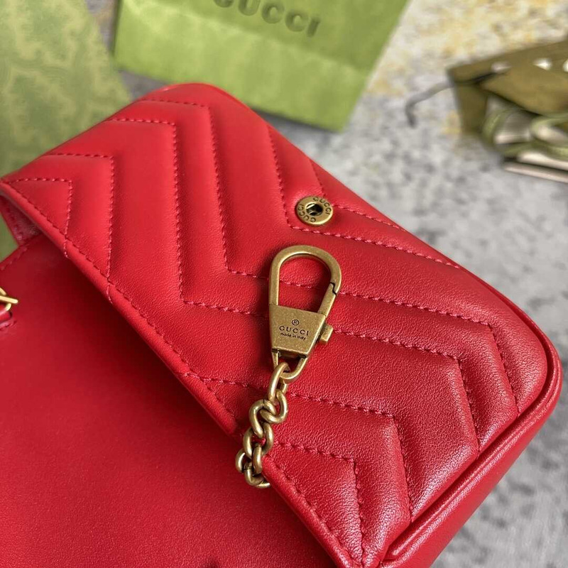 G*u*i marmont extra mini red lambskin bag