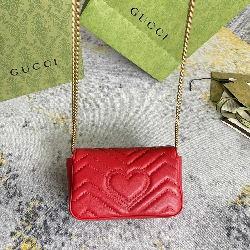 G*u*i marmont extra mini red lambskin bag