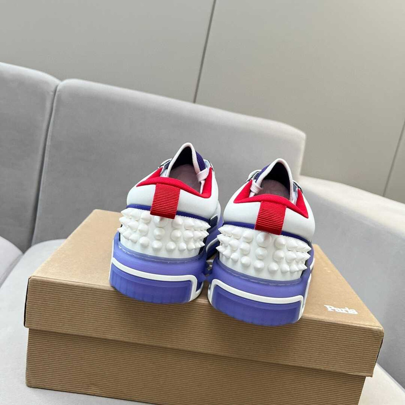 Ch**an louboutin astroloubi lace-up sneakers mulicolor