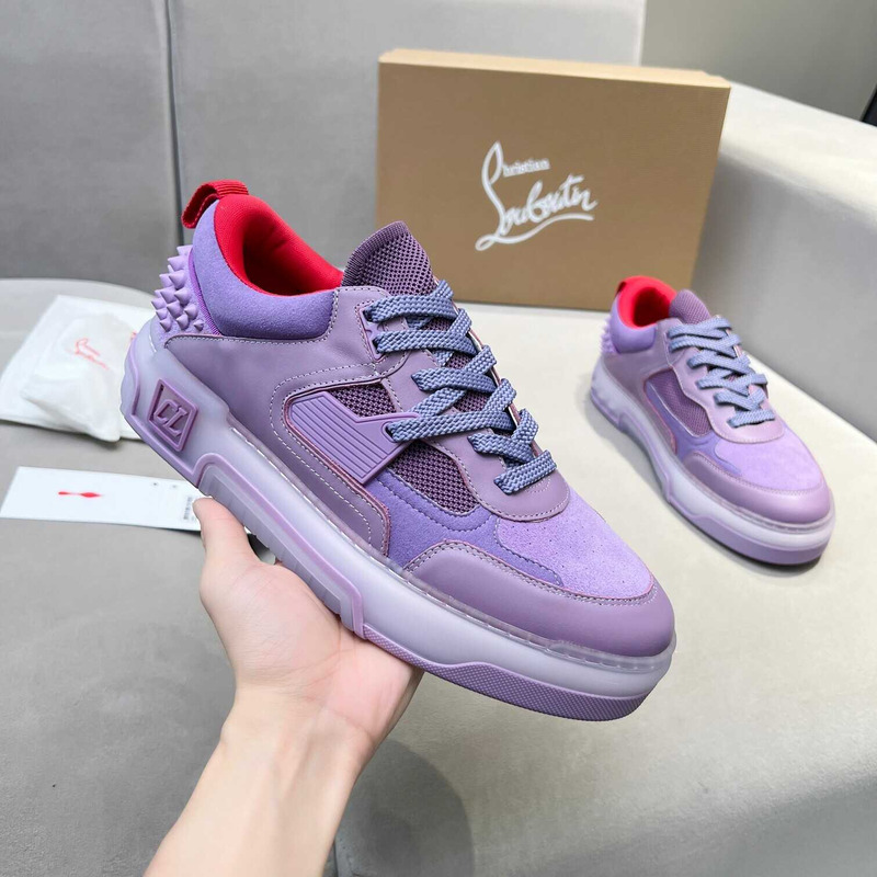 Ch**an louboutin astroloubi lace-up sneakers purple