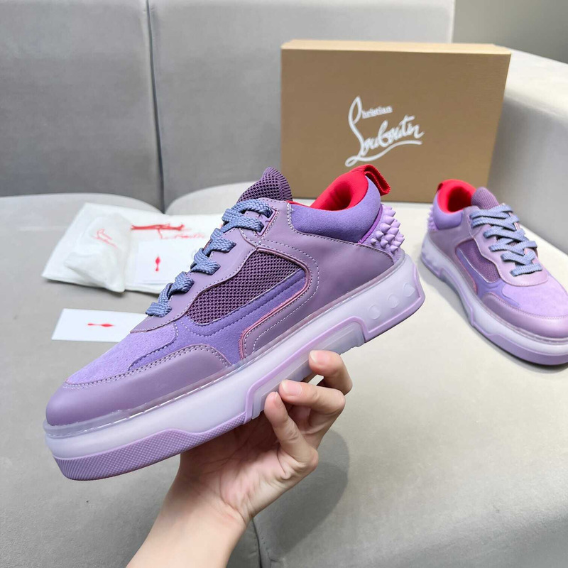 Ch**an louboutin astroloubi lace-up sneakers purple