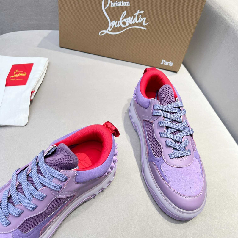 Ch**an louboutin astroloubi lace-up sneakers purple