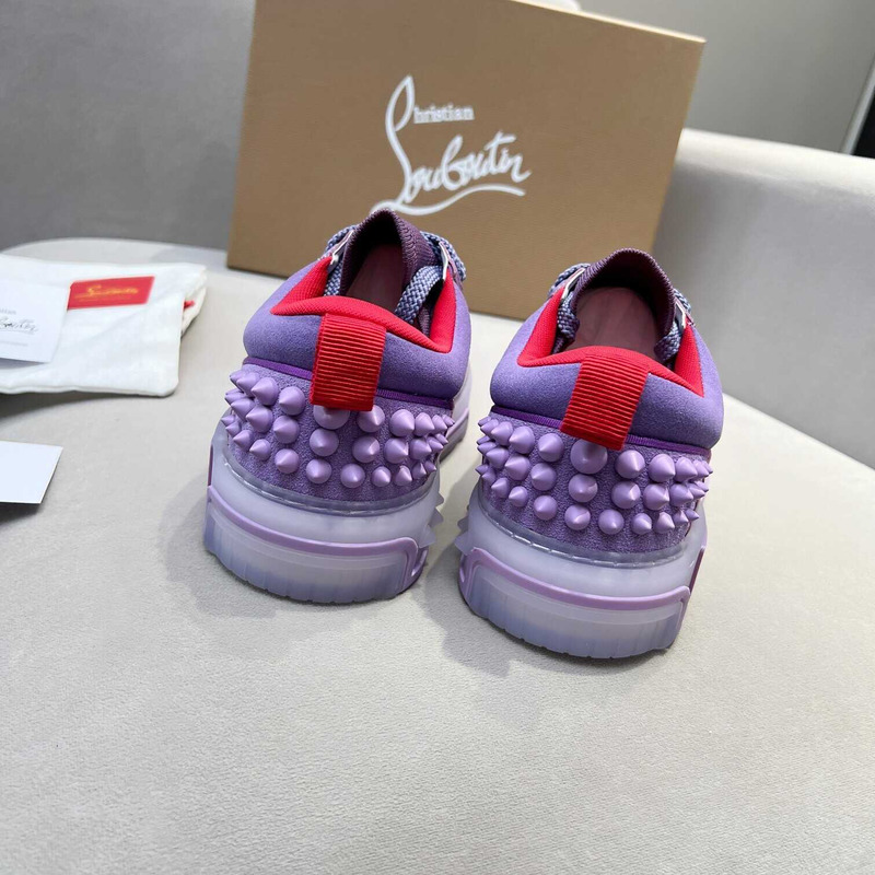 Ch**an louboutin astroloubi lace-up sneakers purple