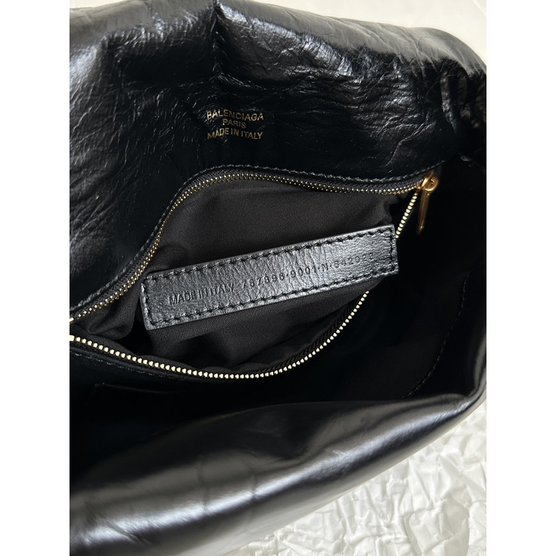 Ba*len*cia*ga monaco shoulder bag calf leather black