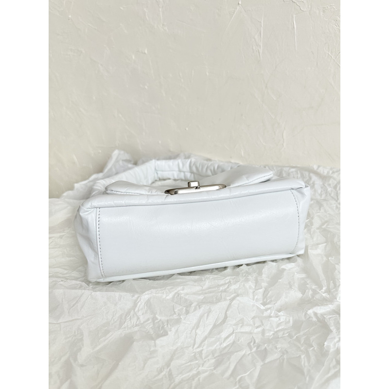 Ba*len*cia*ga monaco shoulder bag calf leather white