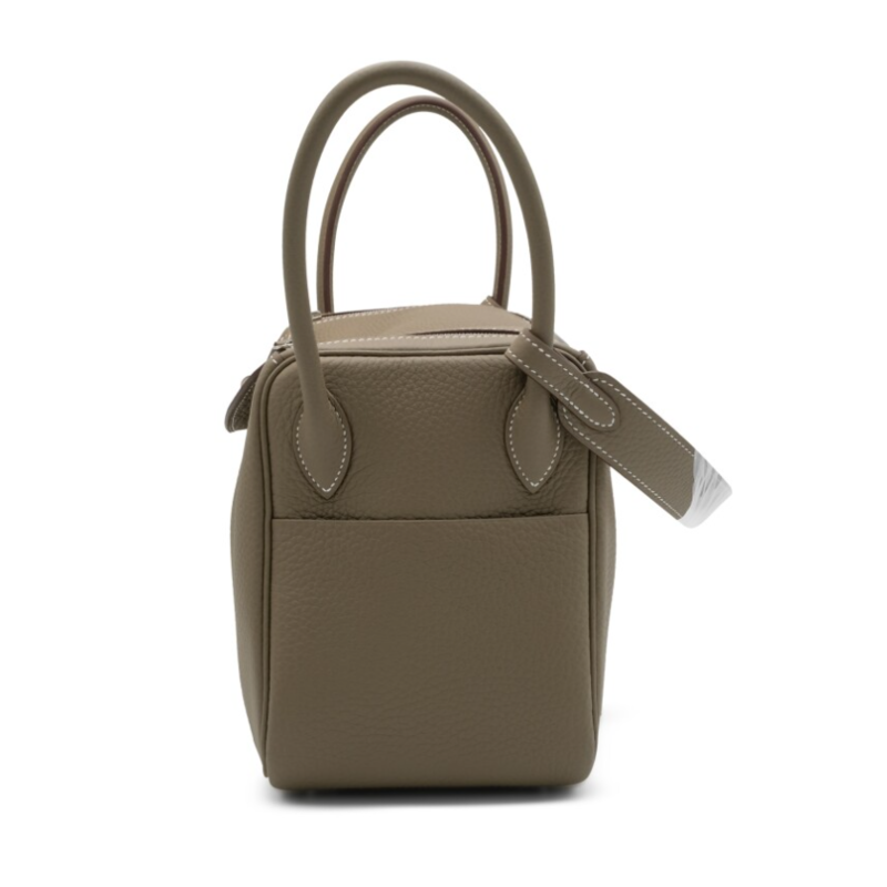 Hermès Etoupe Clemence Lindy 26 Palladium Hardware, 2024 Pure Handmad