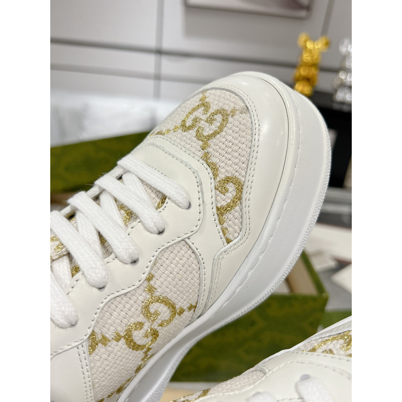 G*u*iG*u*i gg sup*e panelled sneakers white