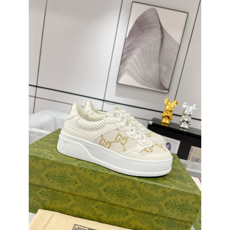 G*u*iG*u*i gg sup*e panelled sneakers white