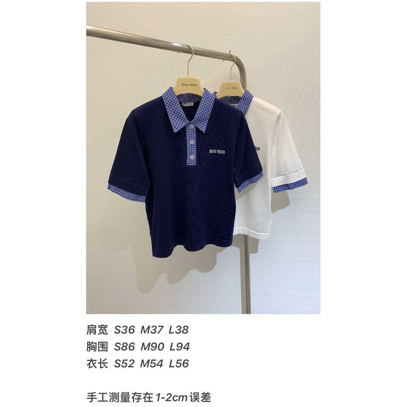 Miu Miu Polo Shirt Blue