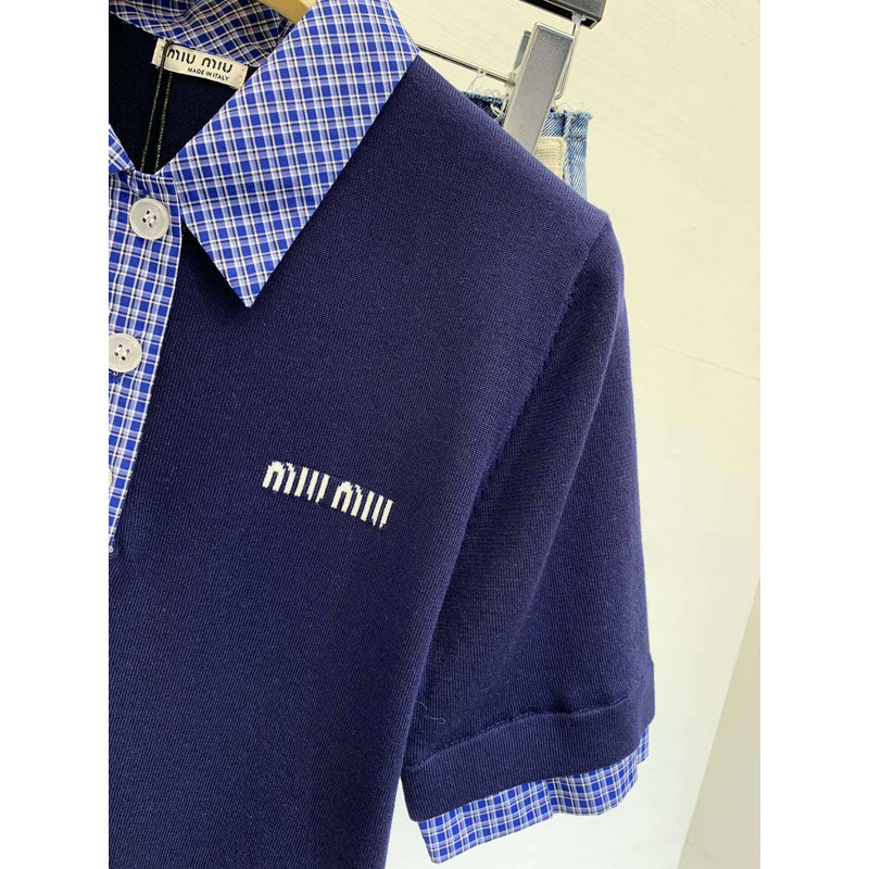 Miu Miu Polo Shirt Blue