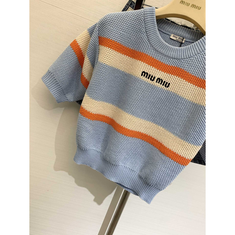 Miu Miu Knit Top Blue