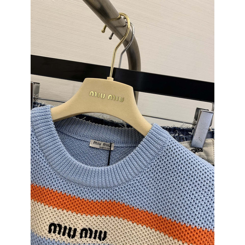 Miu Miu Knit Top Blue