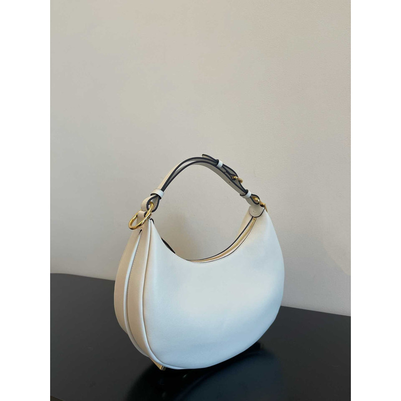 F**digraphy small leather bag white