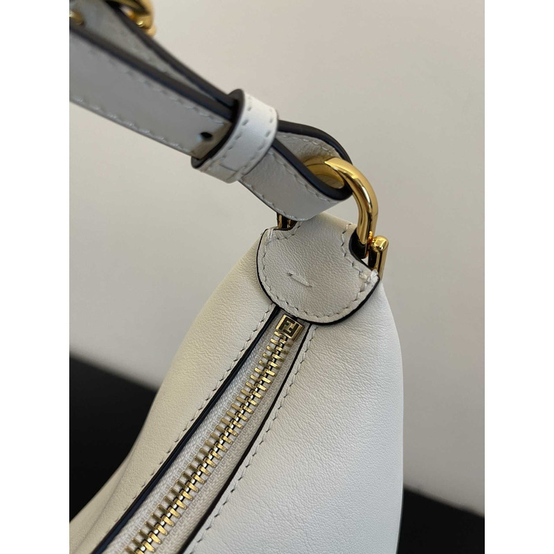 F**digraphy small leather bag white