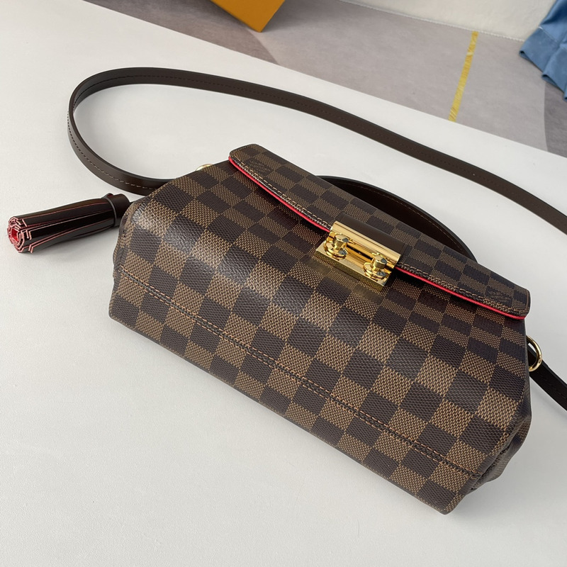 l**is V*t*n damier ebene croisette bag