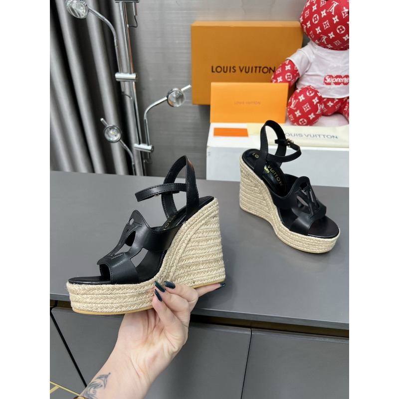 LV Isola Wedge Sandal Black