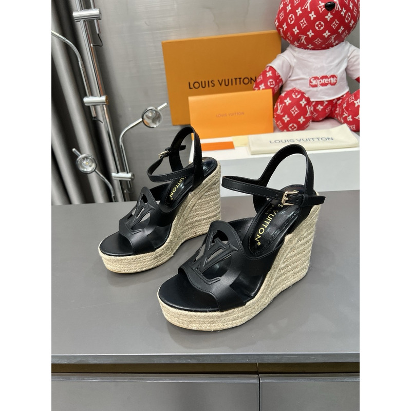 LV Isola Wedge Sandal Black