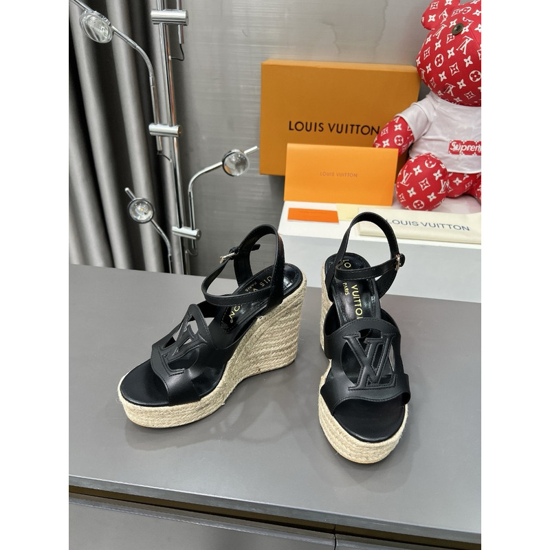 LV Isola Wedge Sandal Black