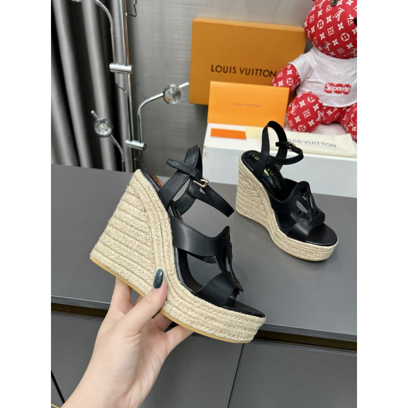 LV Isola Wedge Sandal Black