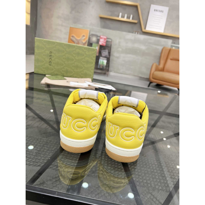 G*u*i screener sneaker with web neoprene yellow