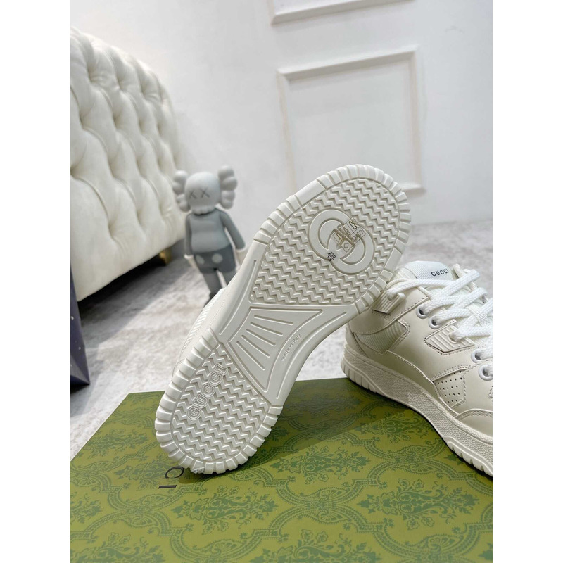 G*u*i interlocking g sneaker with leather white