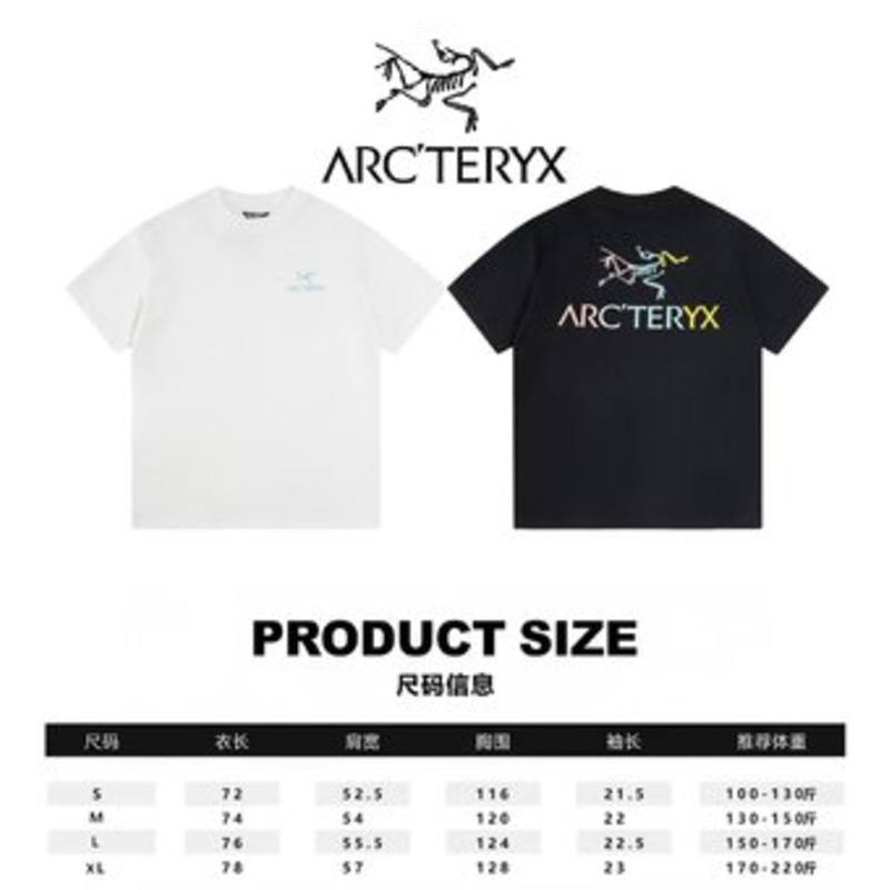 Arcteryx Bird Logo T-Shirts Cotton Black