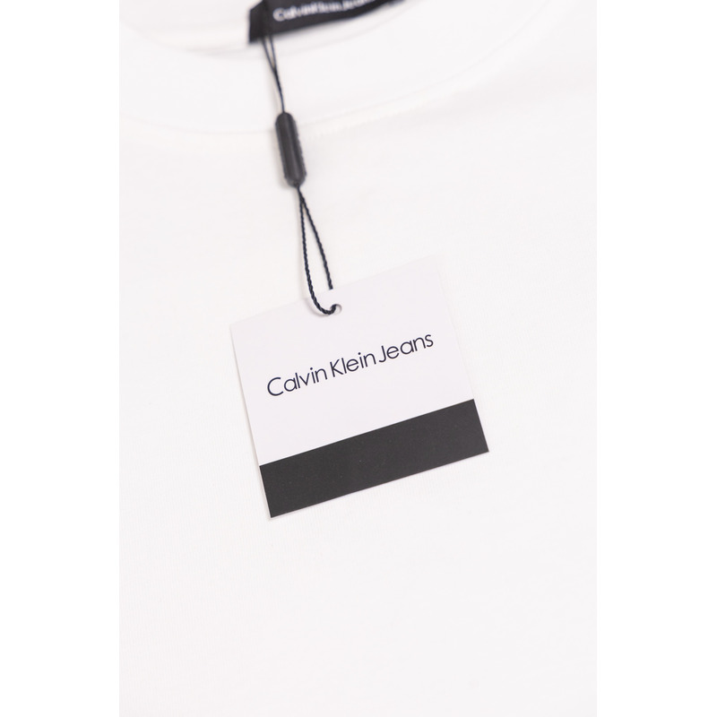 Calvin Klein Relaxed Fit Archive Logo Crewneck T-Shirt White