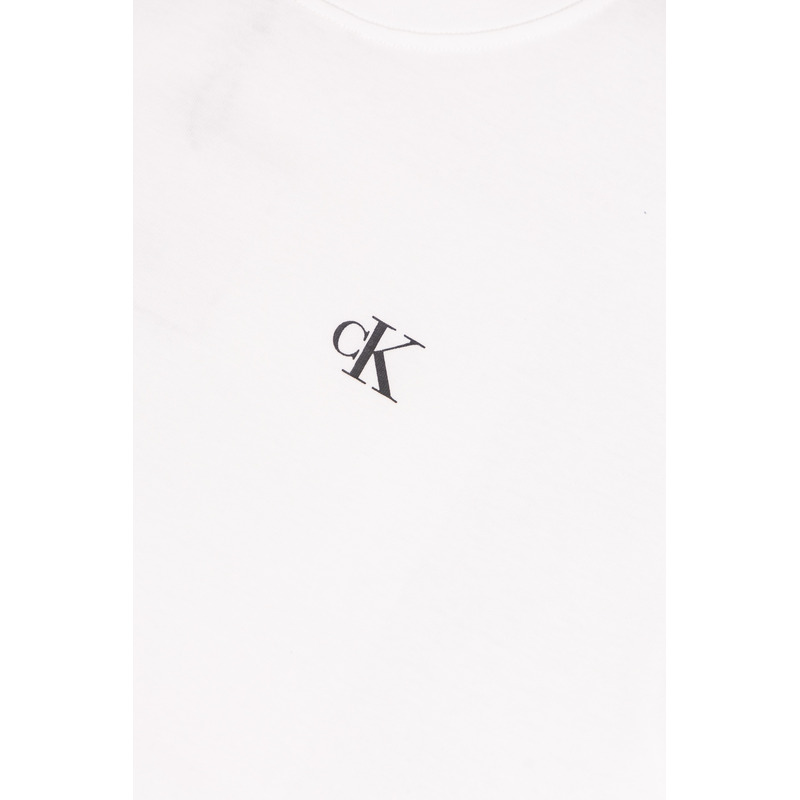 Calvin Klein Relaxed Fit Archive Logo Crewneck T-Shirt White