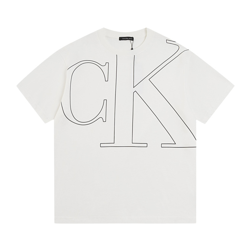 Calvin Klein Logo Cotton T Shrit White