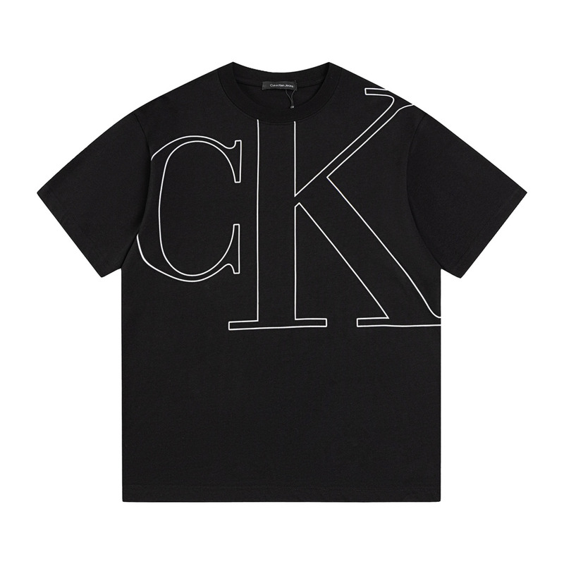 Calvin Klein Logo Cotton T Shrit Black