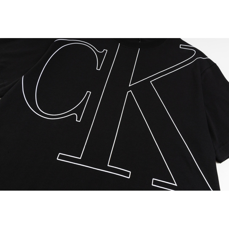 Calvin Klein Logo Cotton T Shrit Black