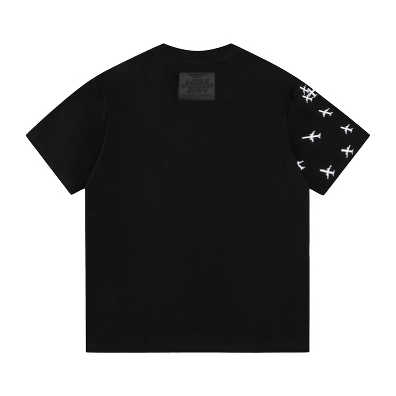 l**is V*t*n planes printed t shirt black