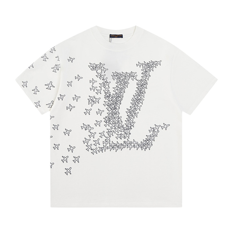 l**is V*t*n planes printed t shirt white